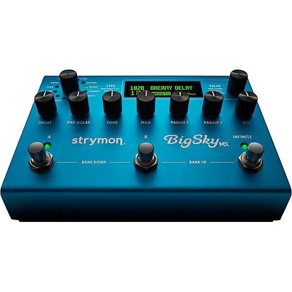 Strymon BigSky MX Reverb Workstation Effects Pedal Blue
