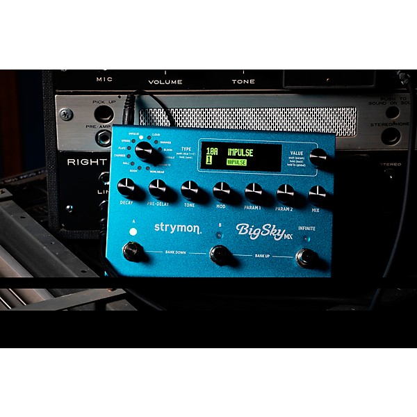 Strymon BigSky MX Reverb Workstation Effects Pedal Blue | Guitar 