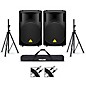 Behringer B215D 15" Powered Speaker Pair With Stands and Cables thumbnail