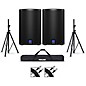 Turbosound iQ10 10" Powered Speaker Pair With Stands and Cables thumbnail