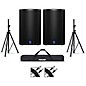 Turbosound iQ12 12" Powered Speaker Pair With Stands and Cables thumbnail