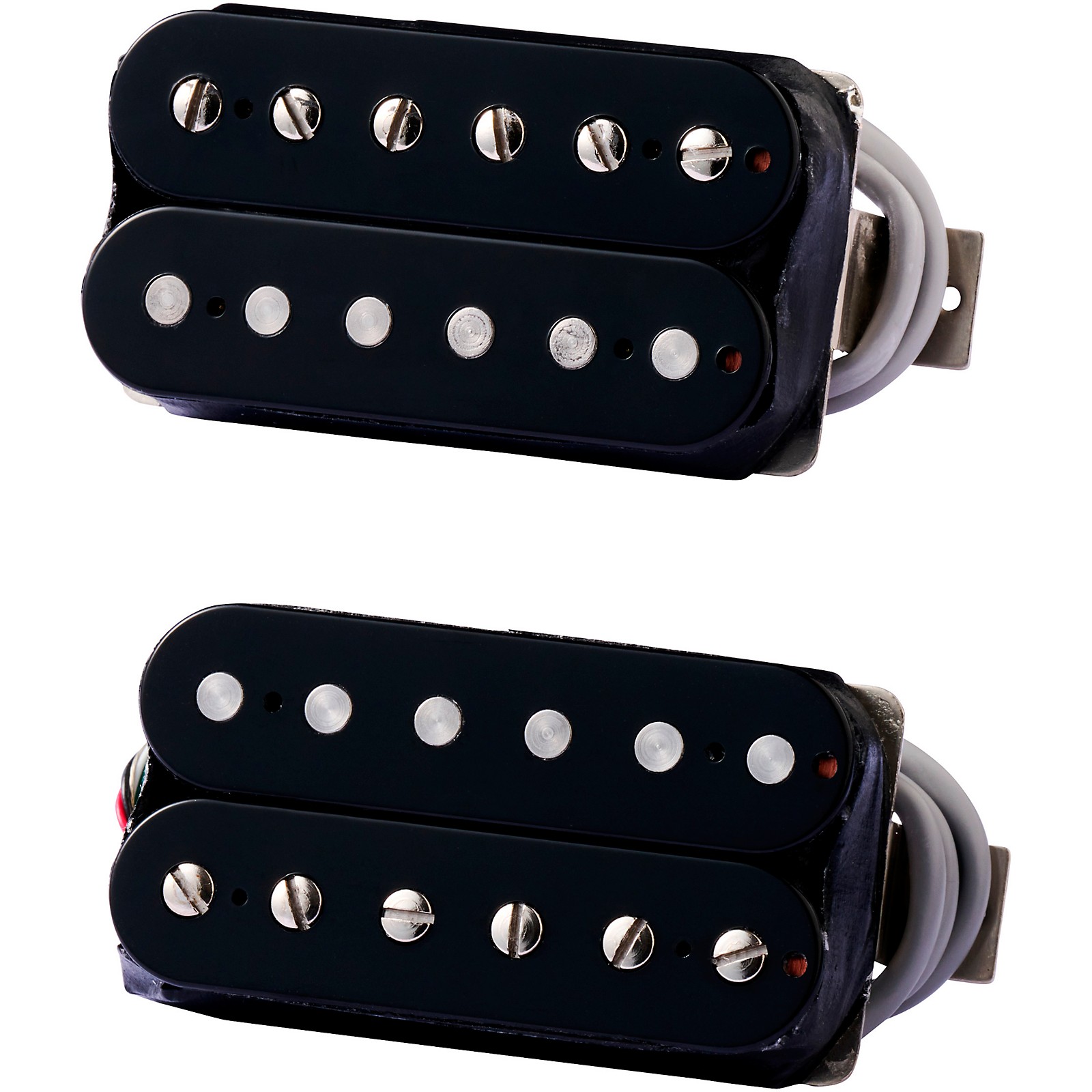 Gibson 496R/500T 4-Conductor Humbucker Pickup Set Double Black | Guitar ...