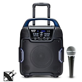 Alto Uber FX MKII Battery-Powered Portable PA Speaker With SM48 Vocal Microphone and Cable