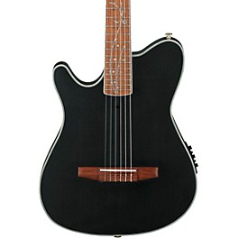 Ibanez TOD10NL Tim Henson Signature Left-Handed Nylon-String Acoustic-Electric Guitar Transparent Black Flat