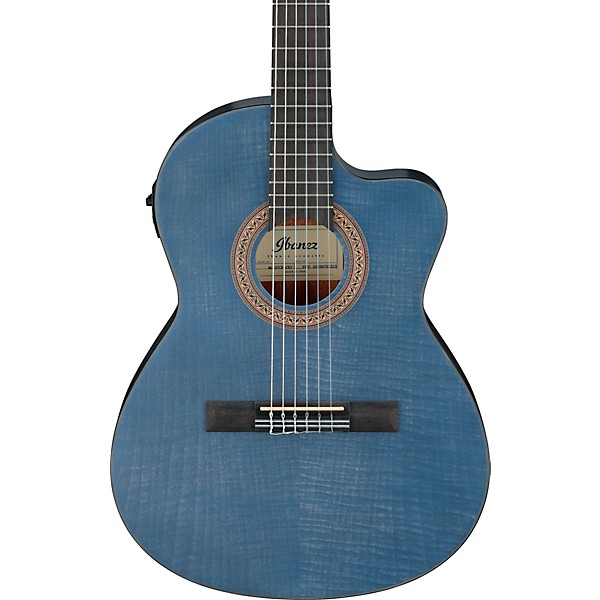 Ibanez GA5MHTCE Classical Nylon-String Acoustic-Electric Guitar Blue Berry