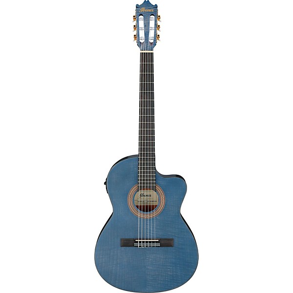 Ibanez GA5MHTCE Classical Nylon-String Acoustic-Electric Guitar Blue Berry