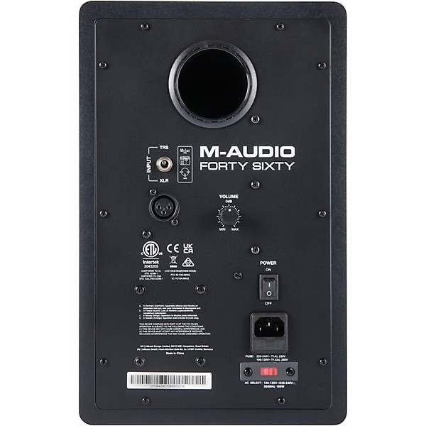 M-Audio Forty-Sixty 6" Powered Studio Monitor (Each) Silver Limited-Edition