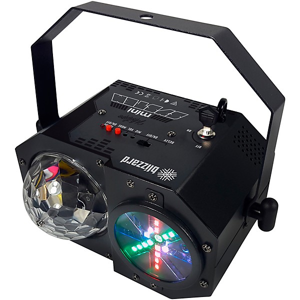 Blizzard Minisystem LED Beam Light with R/G Lasers Black