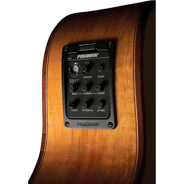 Washburn WCG66SCE-O Comfort Deluxe 66 Series Grand Auditorium Acoustic-Electic Guitar Natural