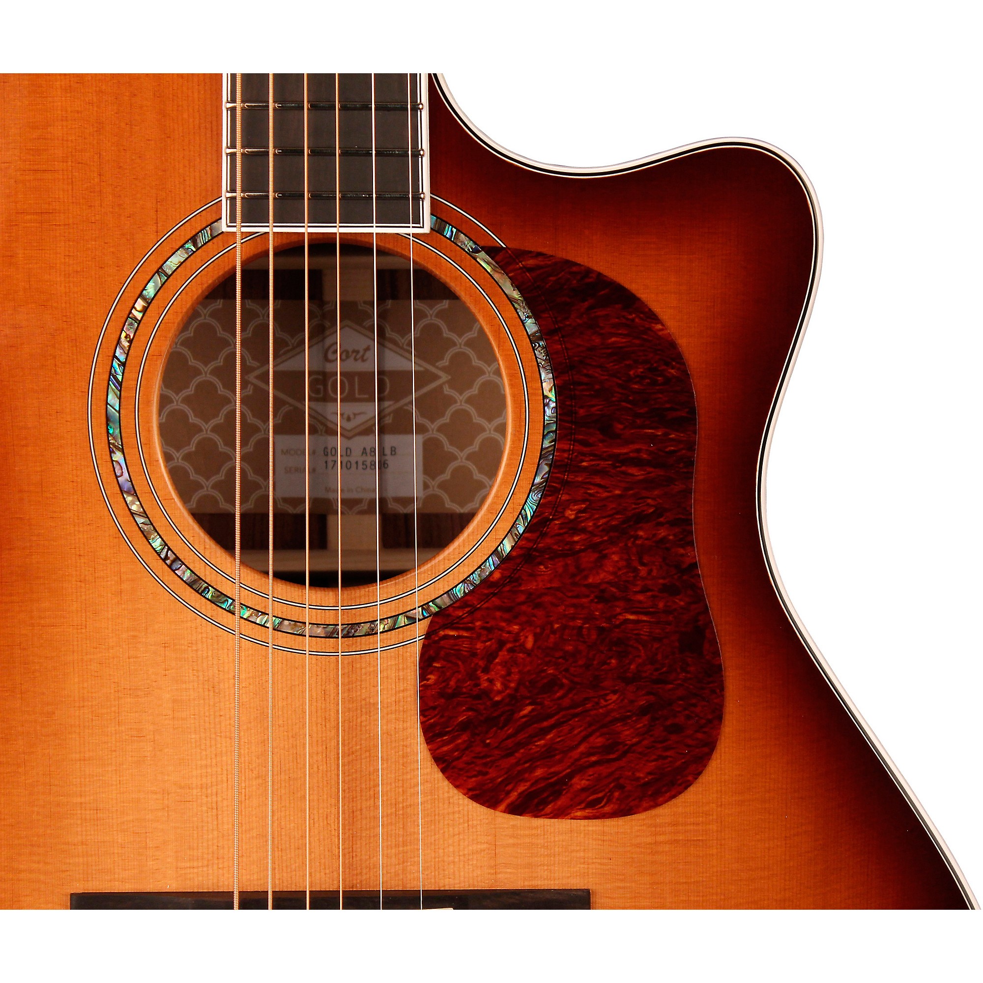 Cort A8 Gold Series Grand Auditorium Acoustic-Electric Guitar