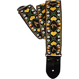 PRS Floral Retro Guitar Strap Yellow 2.5 in.