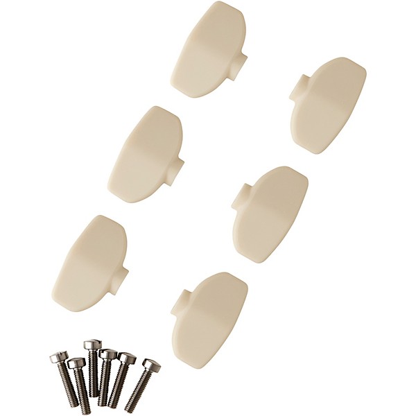 PRS Phase III Wing Set of 6 Tuner Buttons Ivory