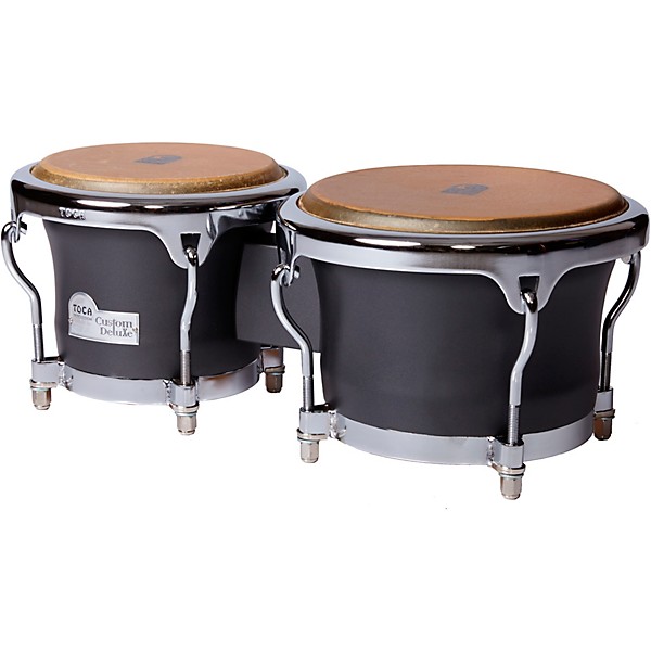 Toca Custom Deluxe Matte Finish Bongos Matte Grey