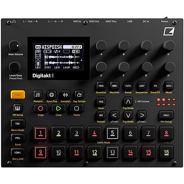 DJ機材 Elektron Digitakt Elektron Digitakt II 16-Track Stereo Drum Computer and
