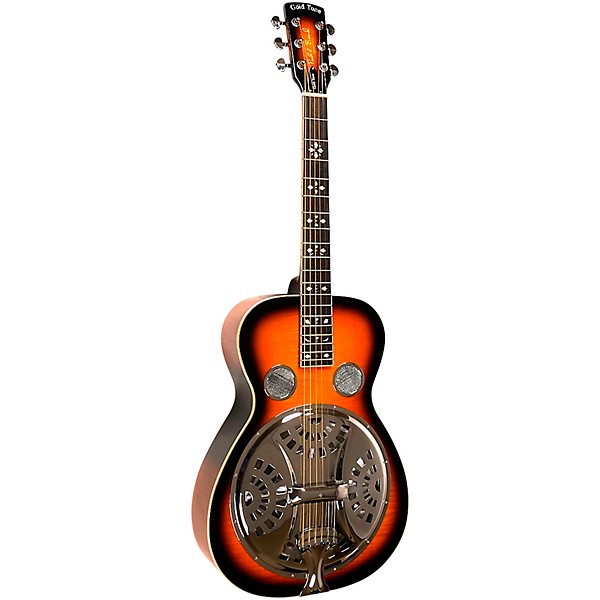 Gold Tone PBR-D Mastertone Paul Beard Signature Series Roundneck Deluxe Resonator Guitar Tobacco Sunburst