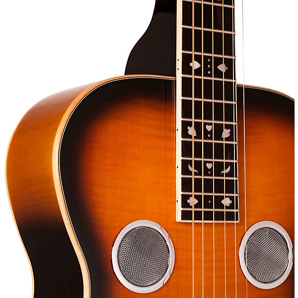 Gold Tone PBS-D Paul Beard Signature Series Squareneck Deluxe Resonator Guitar Tobacco Sunburst