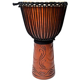 X8 Drums Matahari Professional Djembe Drum with Bag & Lessons 12 x 24 in.