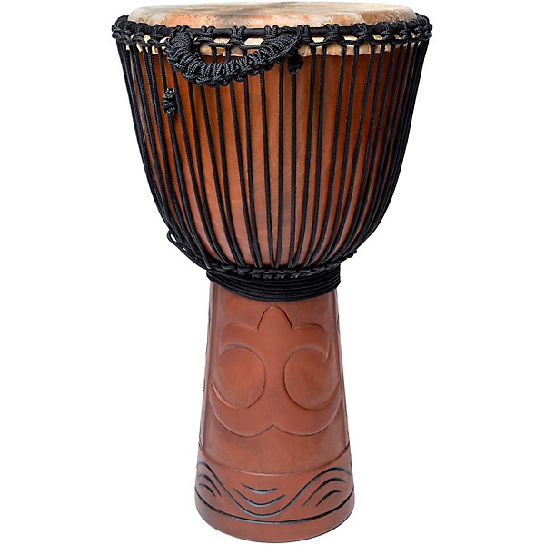 X8 Drums Matahari Professional Djembe Drum with Bag & Lessons 12 x 24 in.