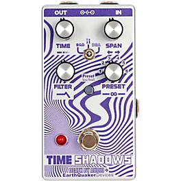 Open Box EarthQuaker Devices Time Shadows II Subharmonic Multi-Delay Resonator Effects Pedal Level 1 Purple and Silver