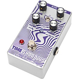 EarthQuaker Devices Time Shadows II Subharmonic Multi-Delay Resonator Effects Pedal Purple and Silver