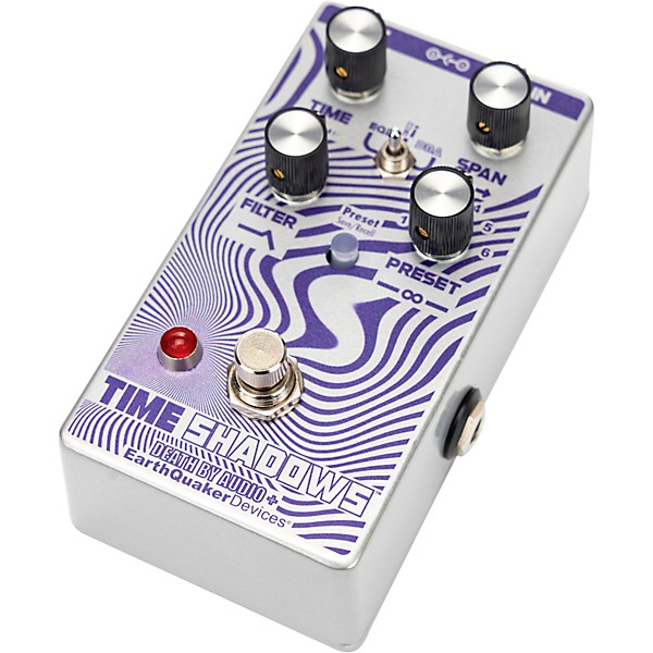 EarthQuaker Devices Time Shadows II Subharmonic Multi-Delay Resonator Effects Pedal Purple and Silver