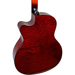 Merida Red Fox Imperial Series Grand Auditorium Acoustic-Electric Guitar Sunburst