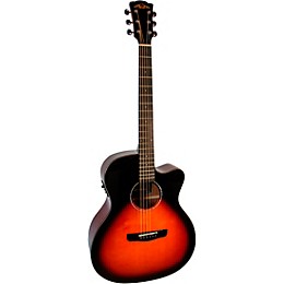 Merida Red Fox Imperial Series Grand Auditorium Acoustic-Electric Guitar Sunburst