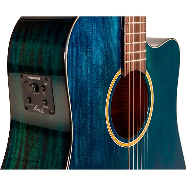 Merida Juliet Classic Series Dreadnought Acoustic-Electric Guitar Transparent Blue