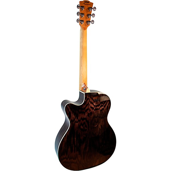 Merida Romeo Classic Series OM Acoustic-Electric Guitar Transparent Black