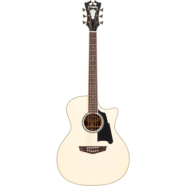 D'Angelico Premier Gramercy Grand Auditorium Acoustic-Electric Guitar Gloss White Wash