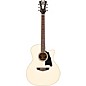 D'Angelico Premier Gramercy Grand Auditorium Acoustic-Electric Guitar Gloss White Wash