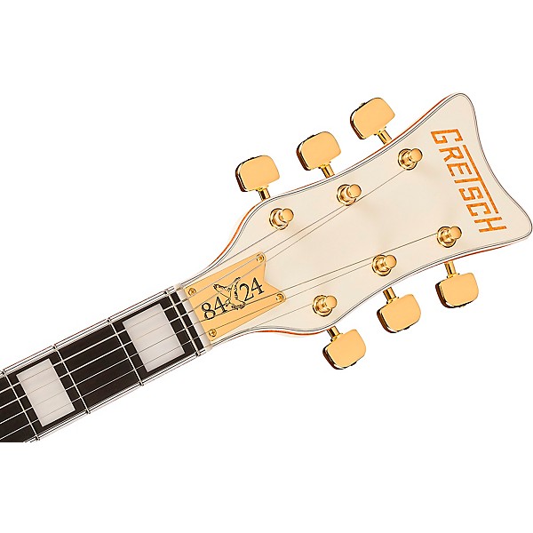 Gretsch G8424T Billy Duffy Signature Falcon LTD Hollow Body with Bigsby Electric Guitar Vintage White