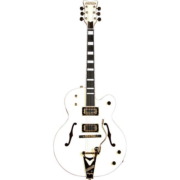 Gretsch G8424T Billy Duffy Signature Falcon LTD Hollow Body with Bigsby Electric Guitar Vintage White