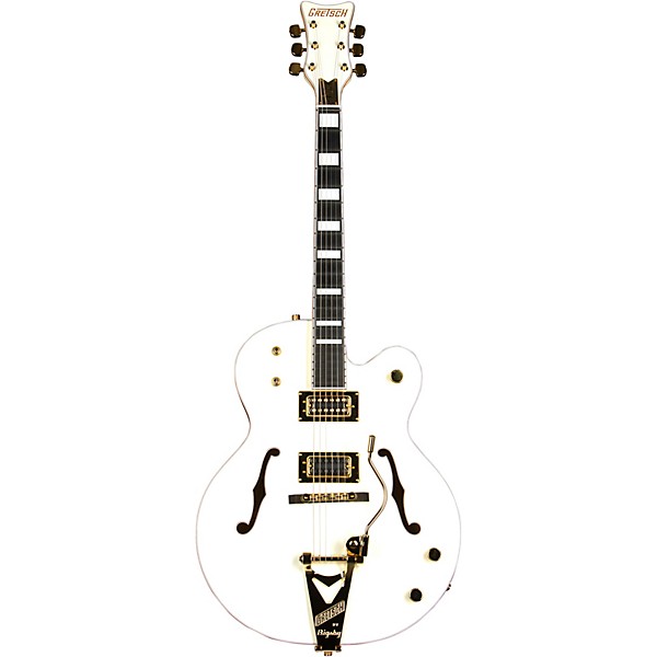 Gretsch G8424T Billy Duffy Signature Falcon LTD Hollow Body with Bigsby Electric Guitar Vintage White