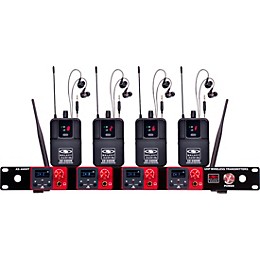 Galaxy Audio Quad UHF Wireless In-Ear Monitor Band System 506-524MHz