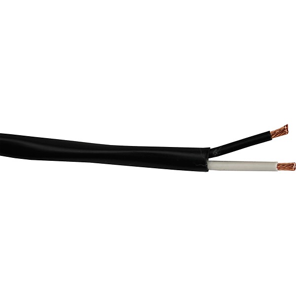 VTG 2 Conductor Bulk Speaker Cable per Foot Black 14 Gauge 150 ft. Black