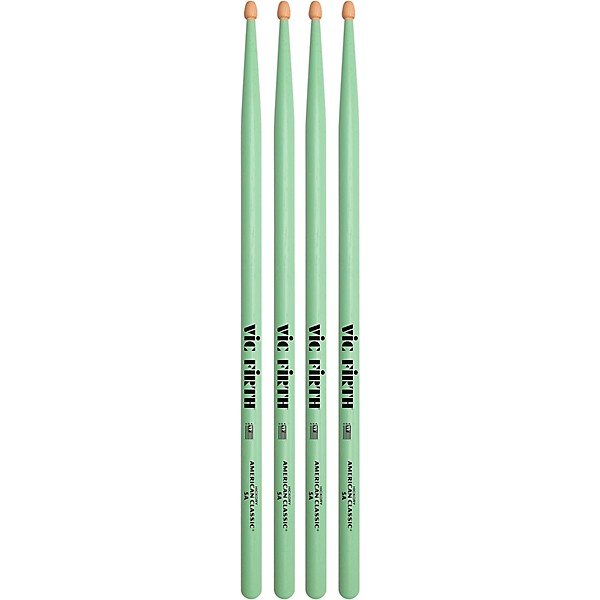 Vic Firth American Classic Seafoam Green Drum Sticks 2-Pack 5A Wood