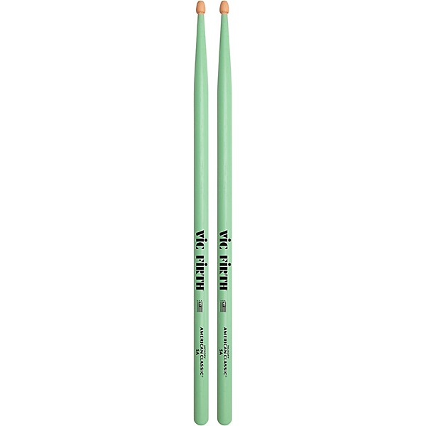 Vic Firth American Classic Seafoam Green Drum Sticks 2-Pack 5A Wood