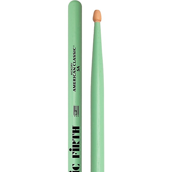 Vic Firth American Classic Seafoam Green Drum Sticks 2-Pack 5A Wood