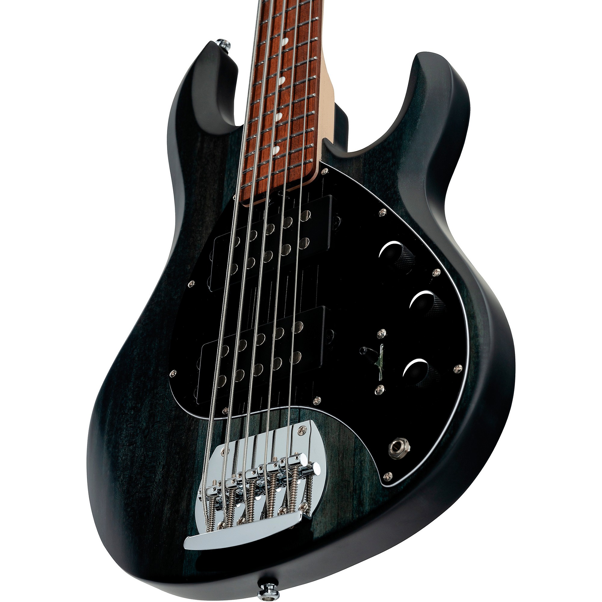 Open Box Sterling by Music Man Trans Black Satin