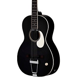 Orangewood Juniper Rubber Bridge Parlor Acoustic-Electric Guitar Black