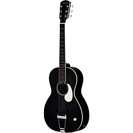 Orangewood Juniper Rubber Bridge Parlor Acoustic-Electric Guitar Black