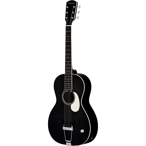 Orangewood Juniper Rubber Bridge Parlor Acoustic-Electric Guitar Black