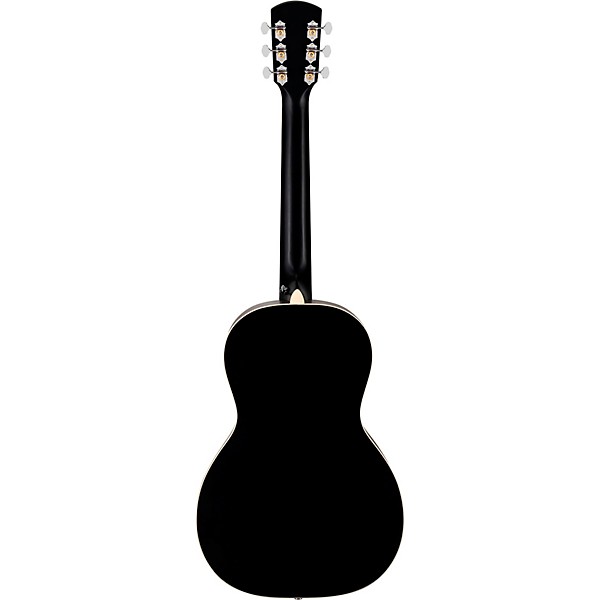 Orangewood Juniper Rubber Bridge Parlor Acoustic-Electric Guitar Black