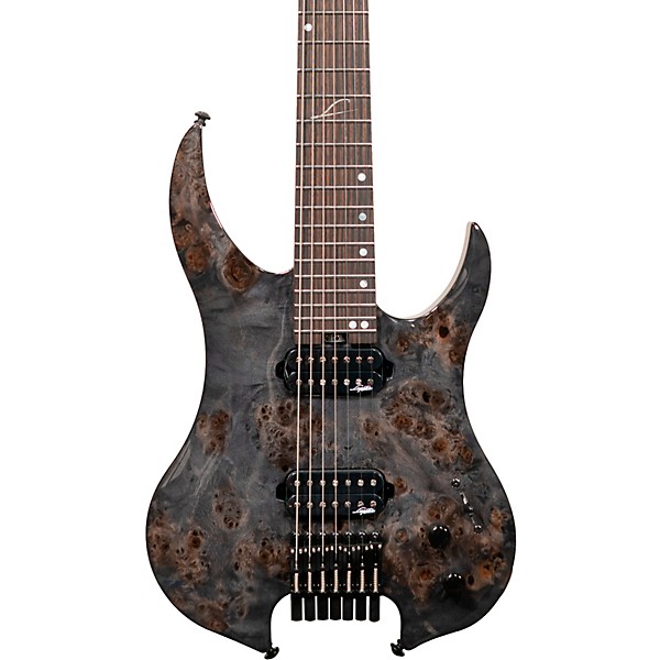 Legator Ghost 7 string Super Shred Series Electric Guitar Black Burl