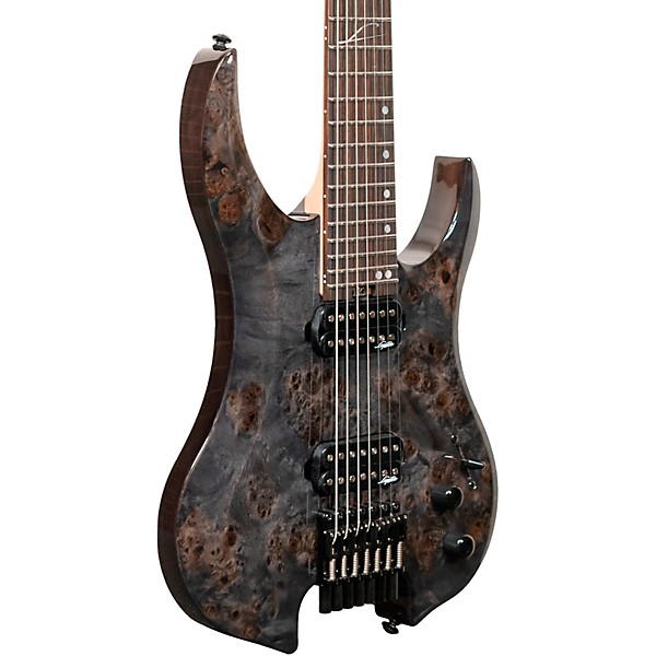 Legator Ghost 7 string Super Shred Series Electric Guitar Black Burl