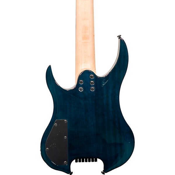 Legator Ghost 7 string Super Shred Series Electric Guitar Blue Burl