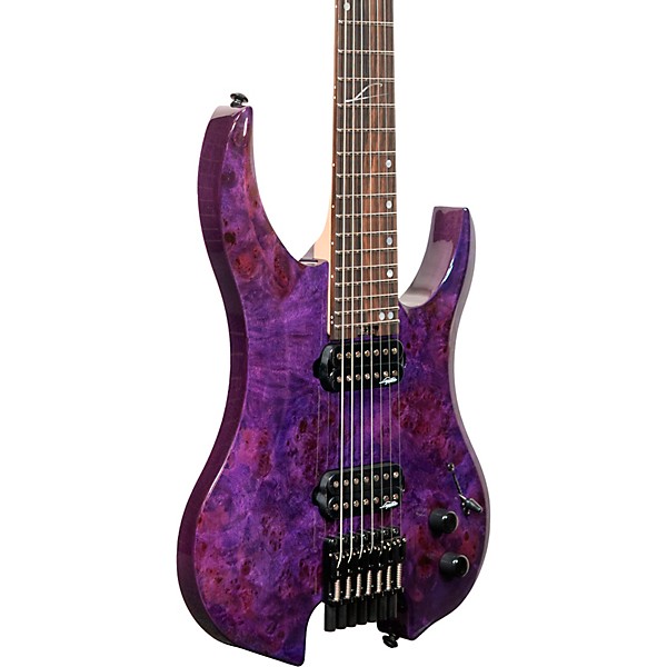 Legator Ghost 7 string Super Shred Series Electric Guitar Magenta Burl