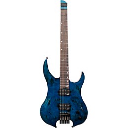 Legator Ghost 6 string Super Shred Series Electric Guitar Blue Burl