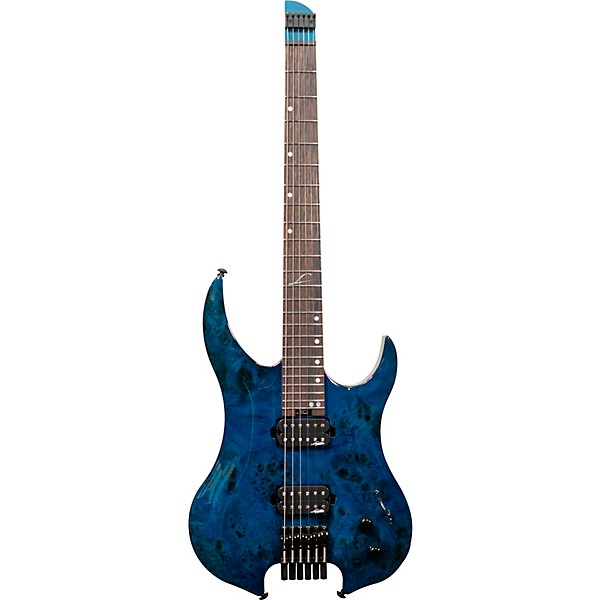 Legator Ghost 6 string Super Shred Series Electric Guitar Blue Burl